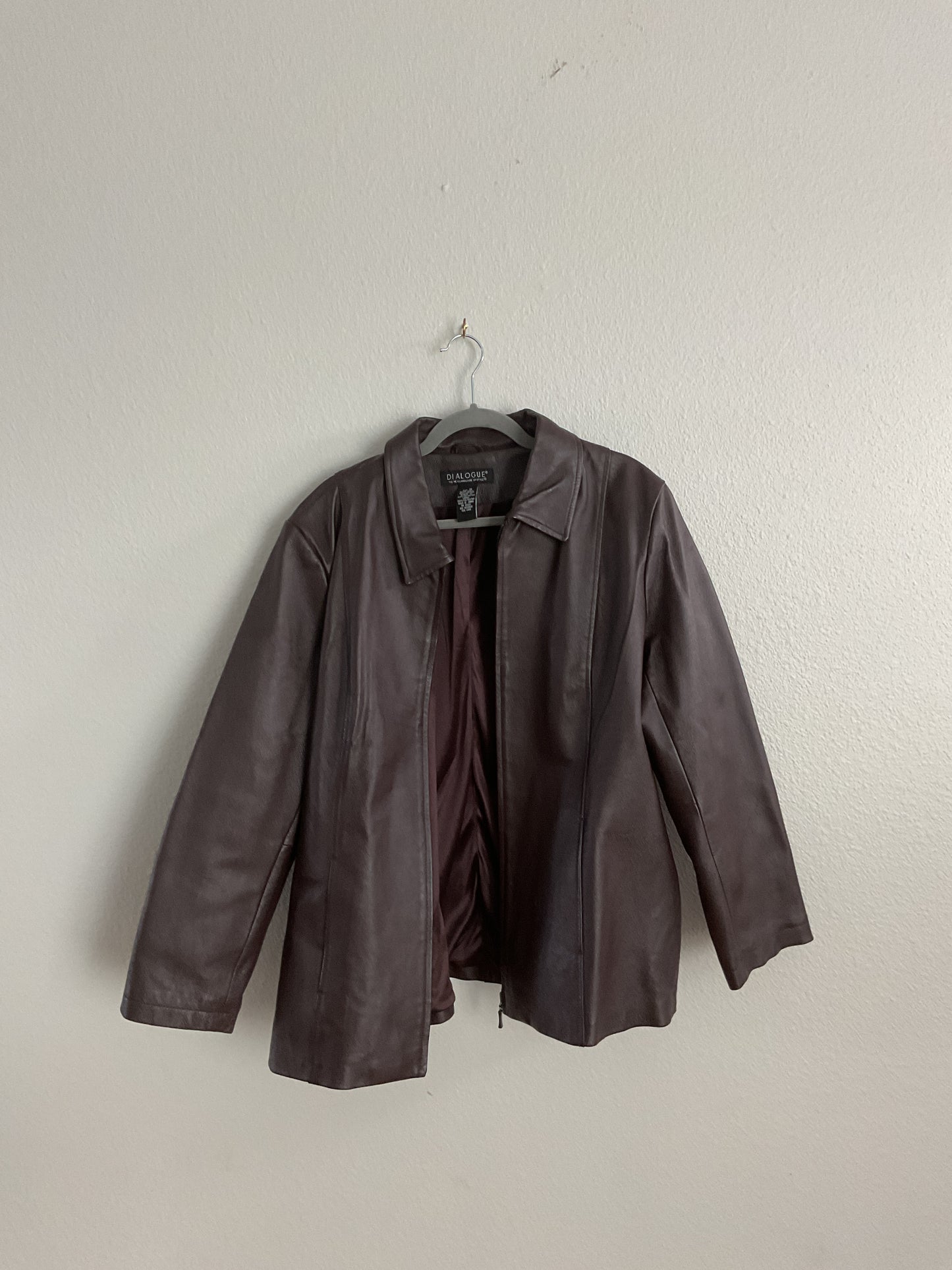 Vintage Brown Leather Jacket