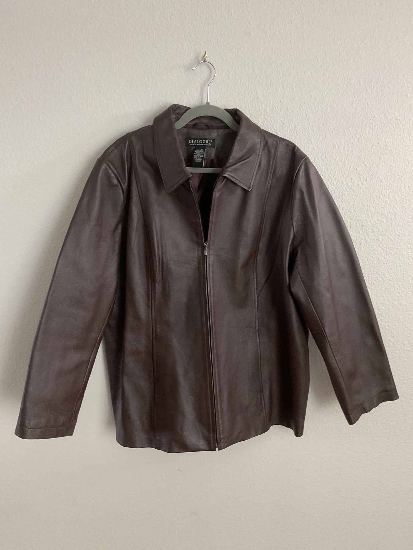 Vintage Brown Leather Jacket