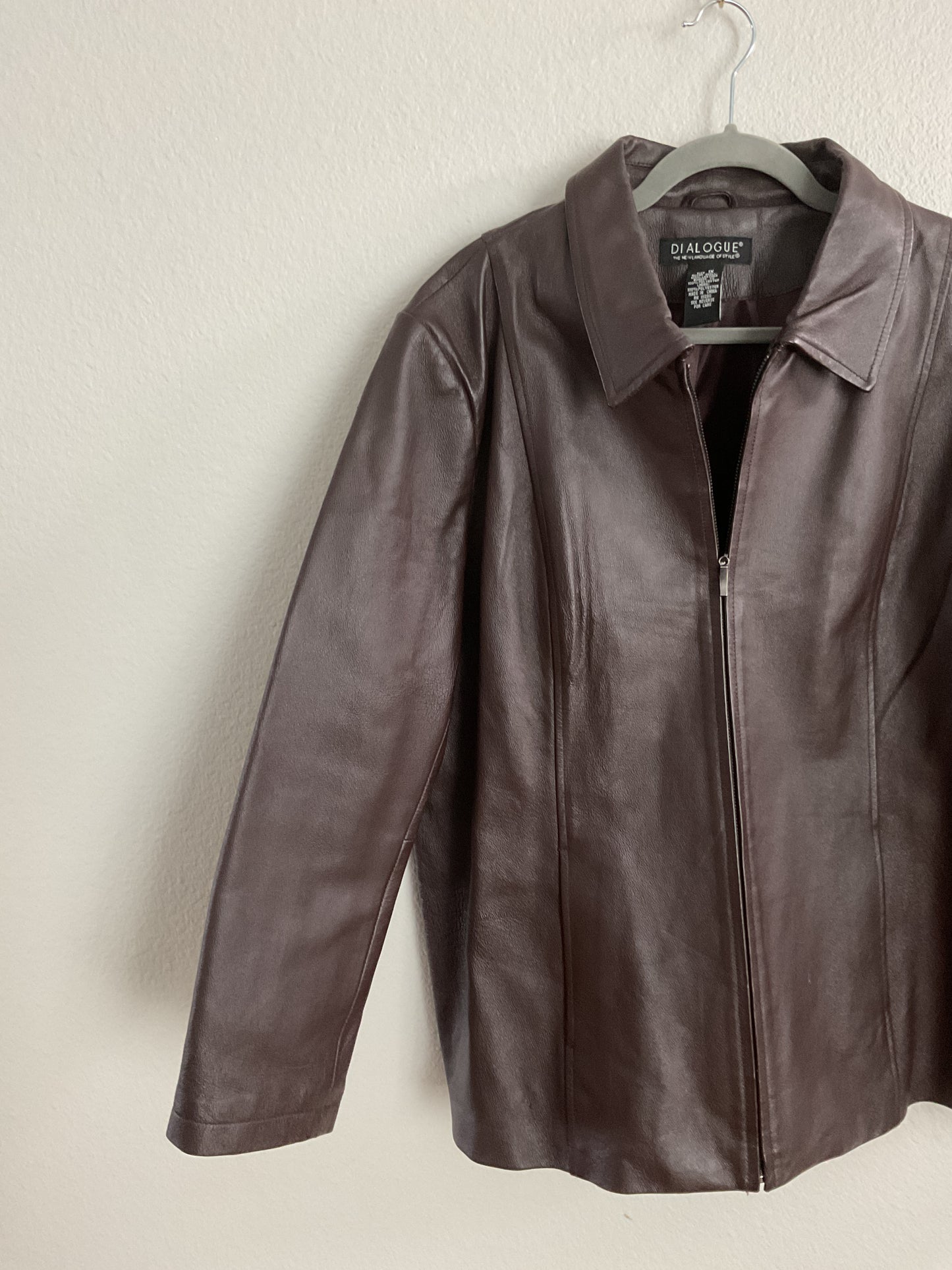 Vintage Brown Leather Jacket