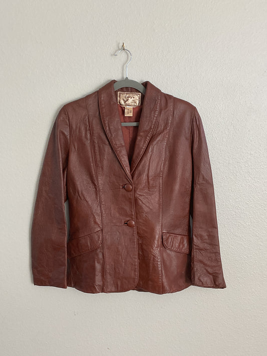 Vintage Tan Leather Jacket