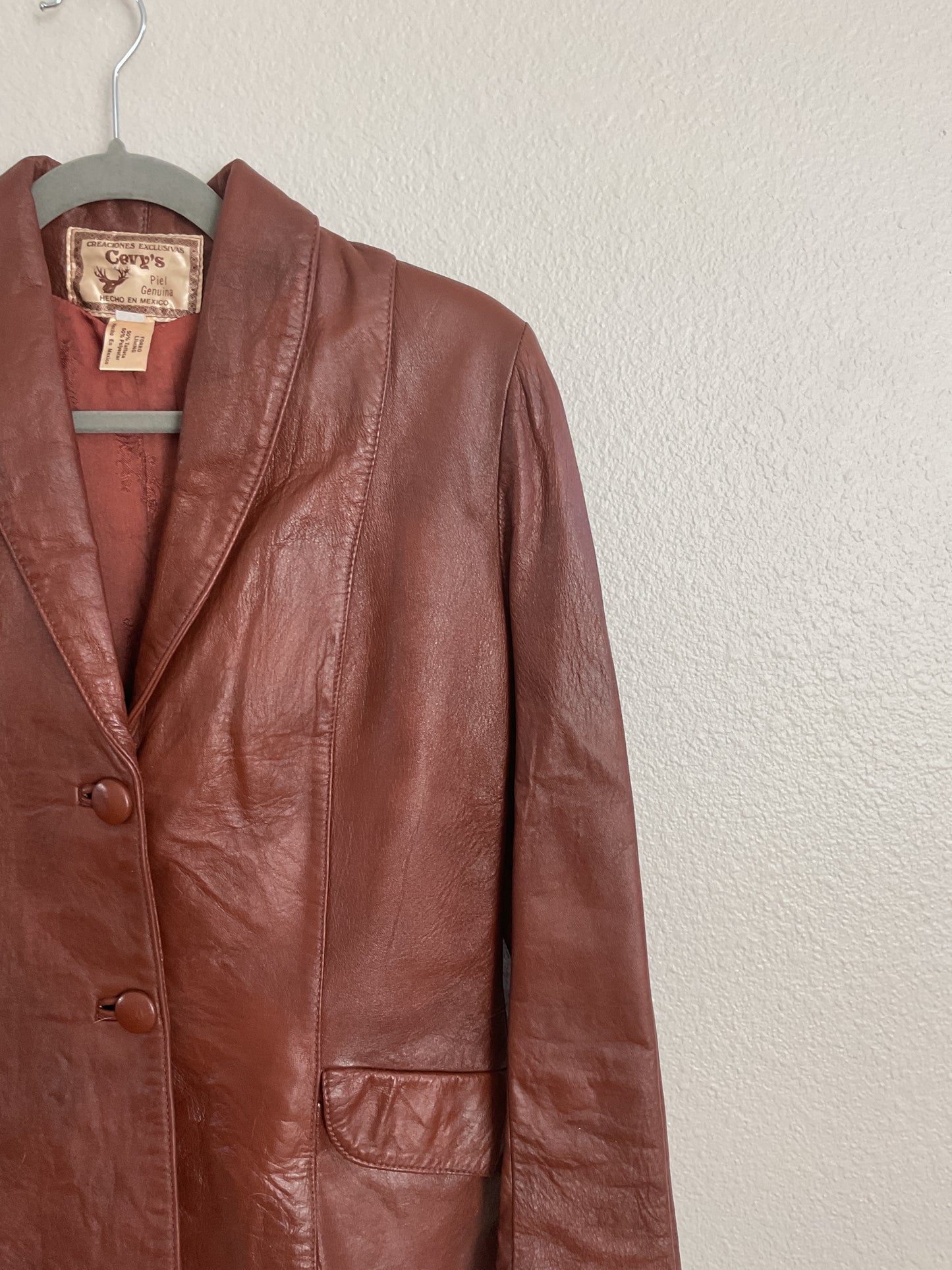 Vintage Tan Leather Jacket