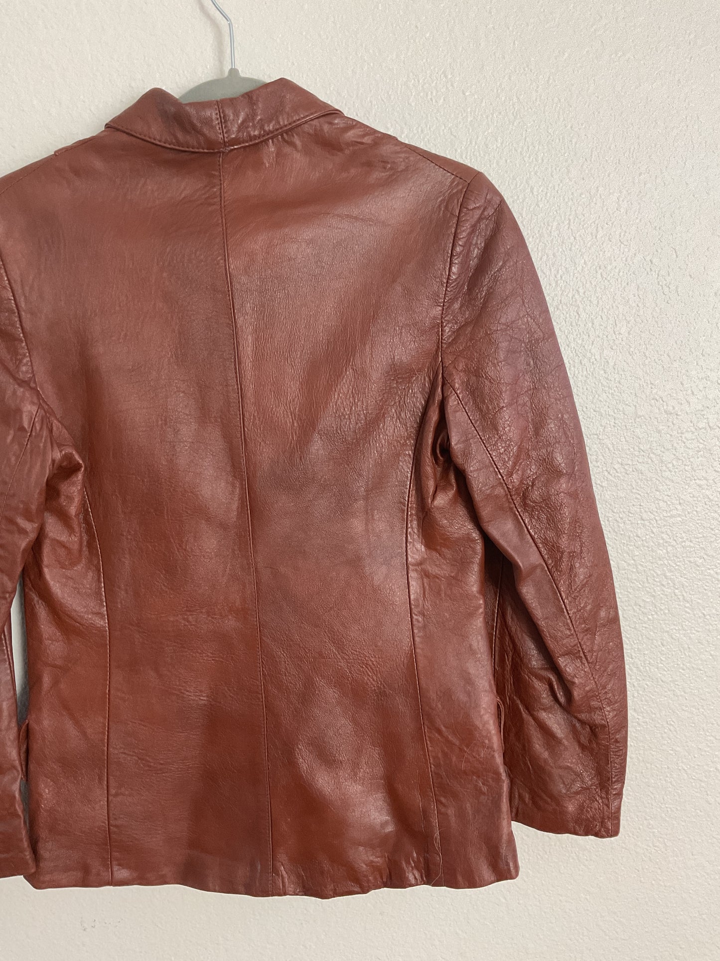 Vintage Tan Leather Jacket