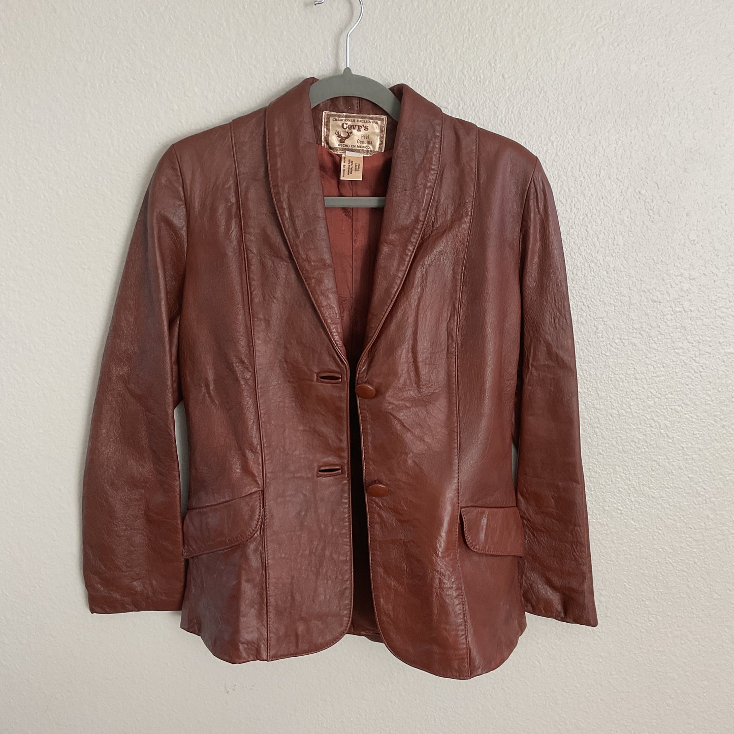 Vintage Tan Leather Jacket